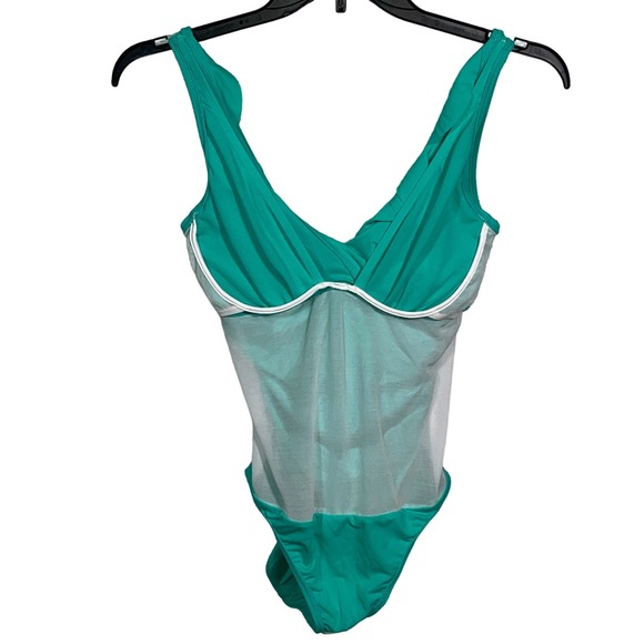 Lauren Ralph Lauren Tummy-Control Underwire Ruffled One-Piece Swimsuit 8 - Picture 6 of 11